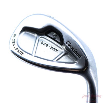 Cleveland 588 RTX CB Satin Chrome Wedge Lob LW 60° 12 Deg Bounce True Temper Dynamic Gold Steel Wedge Flex Right Handed 35.5in