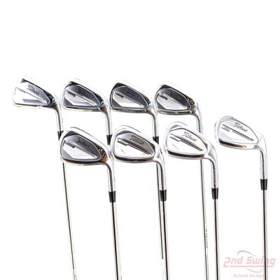 Mint Titleist 2023 T350 Iron Set 5-PW AW GW True Temper AMT Red R300 Steel Regular Right Handed +1/4"