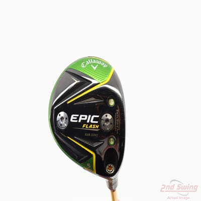 Callaway EPIC Flash Sub Zero Fairway Wood 5 Wood 5W 18° UST Mamiya Elements Wind 9 Graphite X-Stiff Right Handed 42.75in