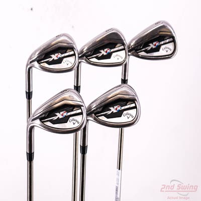 Callaway XR Iron Set 8-PW AW SW UST Mamiya Recoil 460 F3 Graphite Regular Left Handed +1/4"