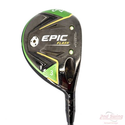 Callaway EPIC Flash Fairway Wood 3 Wood 3W 15° PX HZRDUS Smoke Black 80 Graphite Stiff Right Handed 42.25in