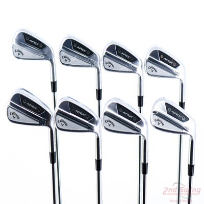 Mint Callaway Apex Pro 24 Iron Set 4-PW AW True Temper Dynamic Gold 115 Steel Stiff Right Handed STD