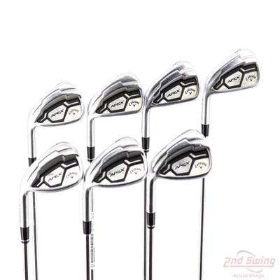 Callaway Apex CF16 Iron Set 5-PW AW True Temper XP 95 S300 Steel Stiff Left Handed +1 1/4"