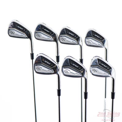 Callaway 2024 Apex TCB Iron Set 4-PW Project X 6.0 Steel Stiff Right Handed -1 Degrees Flat STD