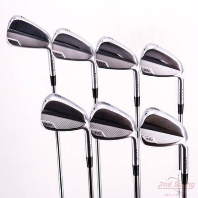 Ping i530 Iron Set 4-PW Dynamic Gold Mid 100 Steel Stiff Right Handed Black Dot +1/2"