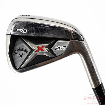 Callaway 2013 X Hot Pro Single Iron 6 Iron Stock Steel Shaft Steel Stiff Right Handed 37.5in