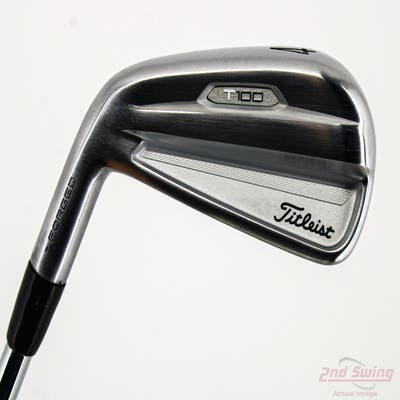 Mint Titleist 2021 T100 Single Iron 4 Iron FST KBS Tour FLT Steel Regular Left Handed 38.25in