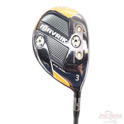 Callaway Mavrik Sub Zero Fairway Wood 3 Wood 3W 15° Aldila Rogue White 130 MSI 70 Graphite X-Stiff Right Handed 43.5in