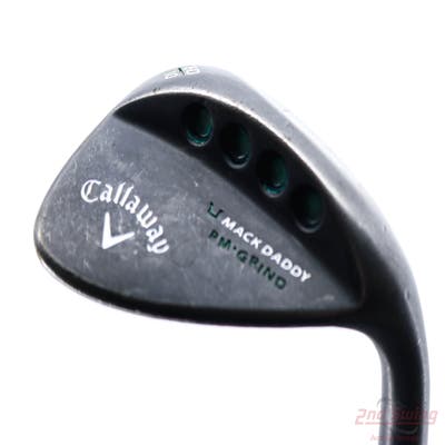 Callaway Mack Daddy Matte BLK PM Grind Wedge Lob LW 60° 10 Deg Bounce PM Grind FST KBS Tour-V Steel Wedge Flex Right Handed 35.0in