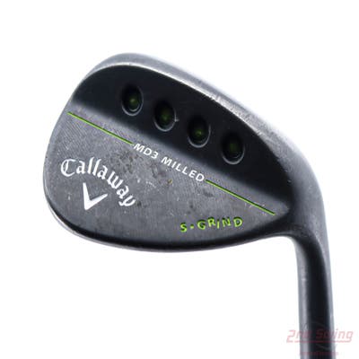 Callaway MD3 Milled Black S-Grind Wedge Sand SW 56° 10 Deg Bounce S Grind True Temper Dynamic Gold Steel Wedge Flex Right Handed 35.5in