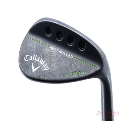 Callaway MD3 Milled Black S-Grind Wedge Gap GW 50° 10 Deg Bounce S Grind FST KBS Tour 90 Steel Stiff Right Handed 36.0in