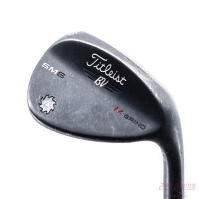 Titleist Vokey SM6 Jet Black Wedge Sand SW 56° 8 Deg Bounce M Grind SM6 BV Steel Wedge Flex Right Handed 35.5in