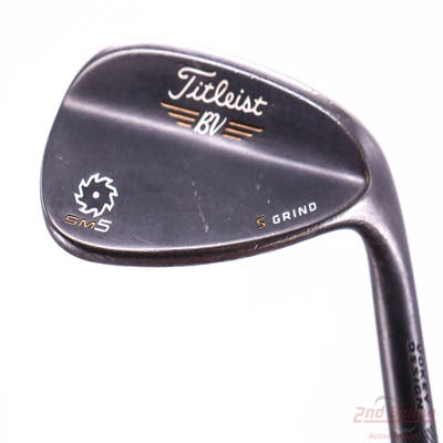 Titleist Vokey SM5 Raw Black Wedge Sand SW 54° 10 Deg Bounce S Grind FST KBS Hi-Rev Steel X-Stiff Right Handed 36.0in