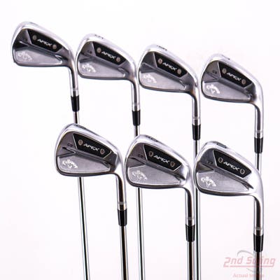 Callaway Apex CB 24 Iron Set 4-10 True Temper Dynamic Gold S400 Steel Stiff Right Handed +1/2"