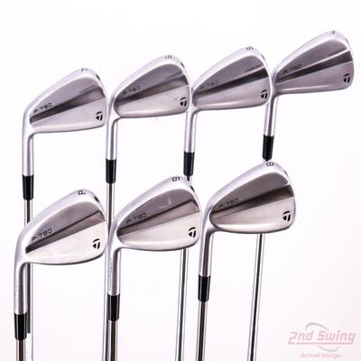 TaylorMade 2023 P790 Iron Set 4-PW FST KBS Tour 120 Steel X-Stiff Left Handed +1/2"