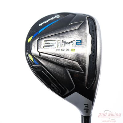 TaylorMade SIM2 MAX-D Fairway Wood 3 Wood 3W 16° Aldila Rogue Silver 110 MSI 70 Graphite Stiff Right Handed 43.5in