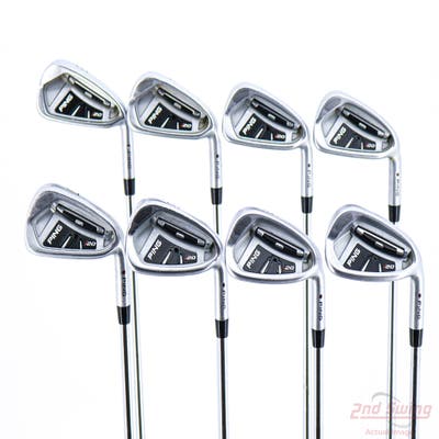 Ping I20 Iron Set 3-PW Ping CFS Steel X-Stiff Right Handed Purple dot +1 3/4"