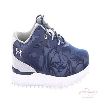 New Womens Golf Shoe Under Armour UA Charged Beathe SL 9 Blue/White MSRP $85 3024039-400