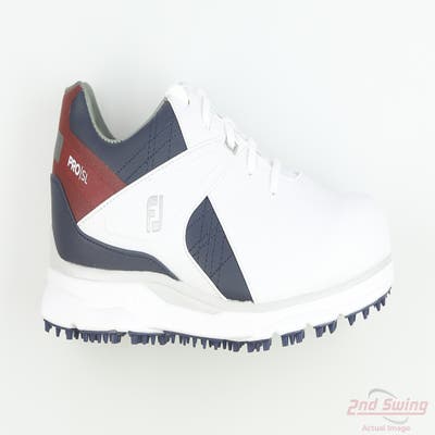 New Mens Golf Shoe Footjoy Pro SL Medium 9.5 White/Blue MSRP $160 53848