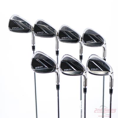 TaylorMade Stealth Iron Set 5-PW AW True Temper Dynamic Gold 95 Steel Regular Right Handed STD