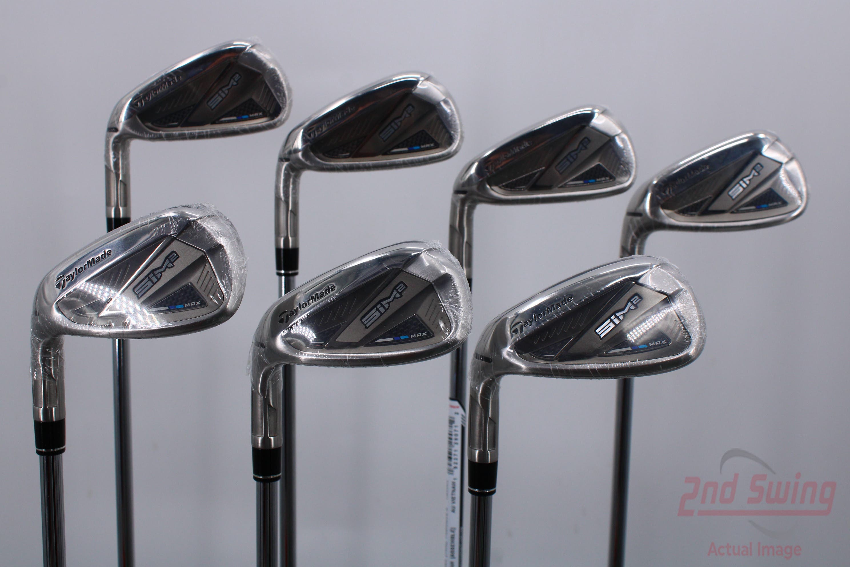 Mint TaylorMade SIM2 MAX Iron Set 5-PW GW FST KBS MAX 85 MT Steel Stiff ...