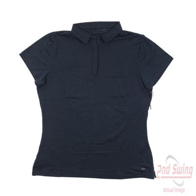 New Womens Anderson Ord Gamer Polo Small S Navy Blue MSRP $85