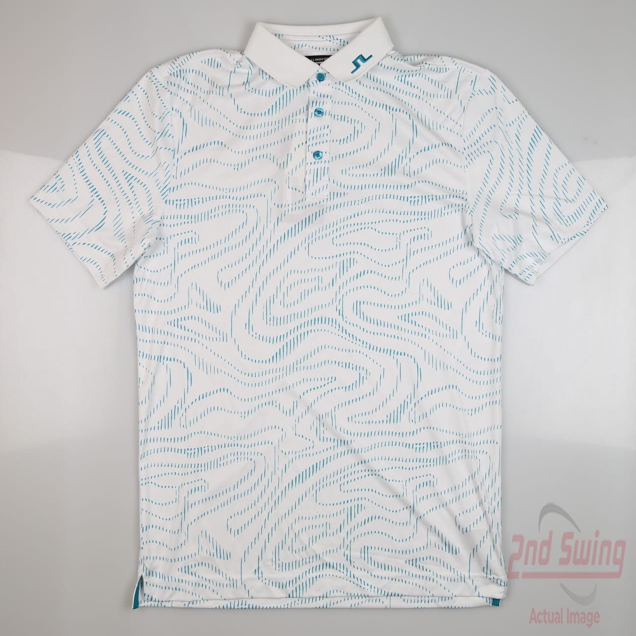 J Lindeberg Men's KV Print Polo M