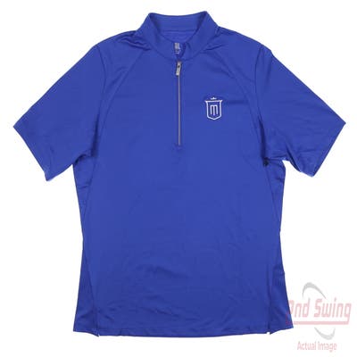 New W/ Logo Womens Tail Mitch Polo X-Small XS Blue MSRP $90