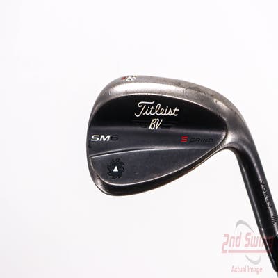 Titleist Vokey SM6 Jet Black Wedge Lob LW 58° 10 Deg Bounce S Grind FST KBS Tour Steel Stiff Right Handed 35.0in