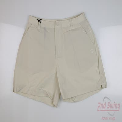 New Womens Straight Down Holly Shorts Medium M Tan MSRP $99