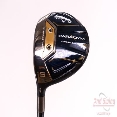 Mint Callaway Paradym Fairway Wood 5 Wood 5W 18° PX HZRDUS Silver Gen4 60 Graphite Regular Left Handed 42.75in