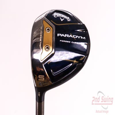 Mint Callaway Paradym Fairway Wood 5 Wood 5W 18° PX HZRDUS Silver Gen4 60 Graphite Stiff Left Handed 42.75in