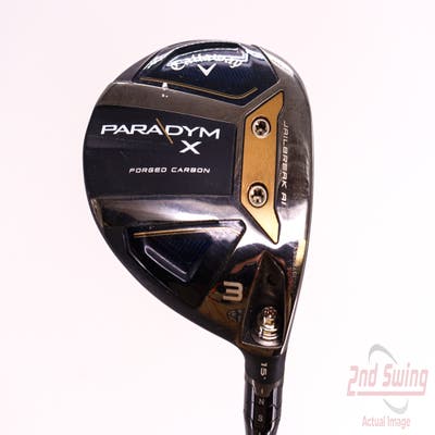 Callaway Paradym X Fairway Wood 3 Wood 3W 15° PX HZRDUS Silver Gen4 70 Graphite Stiff Right Handed 43.25in