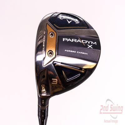 Mint Callaway Paradym X Fairway Wood 3 Wood 3W 15° PX HZRDUS Silver Gen4 60 Graphite Stiff Left Handed 43.25in