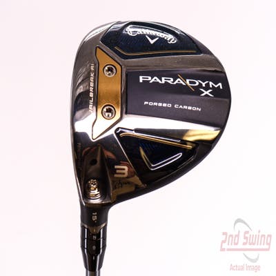 Mint Callaway Paradym X Fairway Wood 3 Wood 3W 15° PX HZRDUS Silver Gen4 60 Graphite Regular Left Handed 43.25in