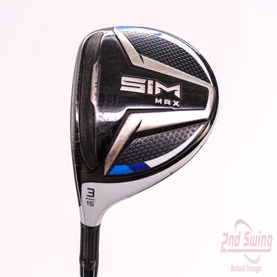 TaylorMade SIM MAX Fairway Wood 3 Wood 3W 15° Fujikura Ventus Blue 5 Graphite Regular Left Handed 43.5in