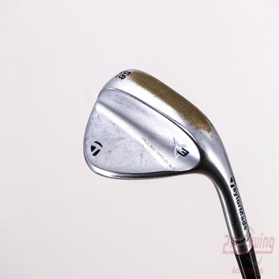 TaylorMade Milled Grind 3 Raw Chrome Wedge Lob LW 58° 11 Deg Bounce Dynamic Gold Tour Issue S200 Steel Wedge Flex Right Handed 34.75in