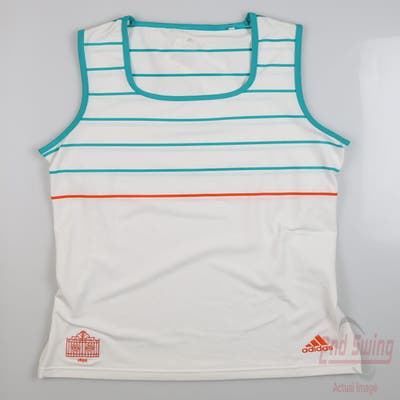 New W/ Logo Womens Adidas Golf Tank Top X-Small XS Multi MSRP $55