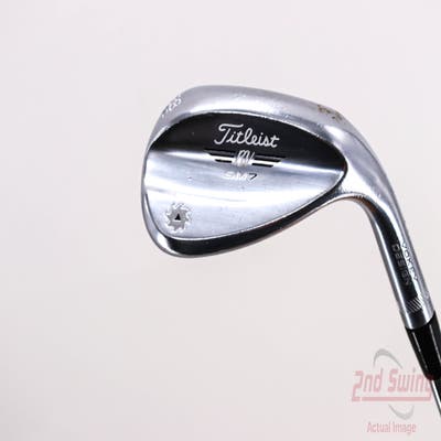 Titleist Vokey SM7 Tour Chrome Wedge Lob LW 58° 12 Deg Bounce D Grind Stock Steel Shaft Steel Stiff Right Handed 35.0in