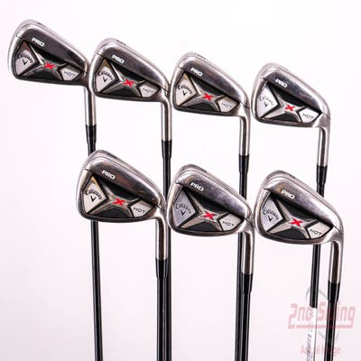 Callaway 2013 X Hot Pro Iron Set 4-PW Aldila M75i Tour Graphite Regular Right Handed 38.25in