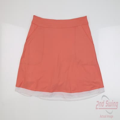 New Womens Peter Millar Skort Medium M Coral MSRP $102