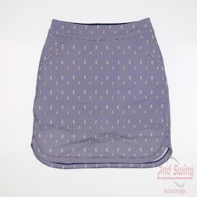 New Womens Peter Millar Skort Large L Blue MSRP $107