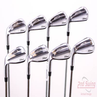 Titleist 2021 T100 Iron Set 4-GW True Temper AMT Tour White Steel Stiff Left Handed 38.25in