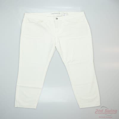 New Womens Peter Millar Pants 8 x White MSRP $109