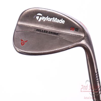 TaylorMade Milled Grind Black Wedge Sand SW 56° 12 Deg Bounce SB FST KBS 610 Steel Wedge Flex Right Handed 35.0in