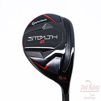 Mint TaylorMade Stealth 2 Fairway Wood 5 Wood 5W 18° Fujikura Ventus Red TR 5 Graphite Regular Right Handed 42.25in