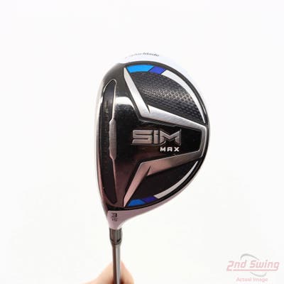 TaylorMade SIM MAX Fairway Wood 3 Wood 3W 15° Fujikura Ventus Blue 6 Graphite Stiff Left Handed 43.5in