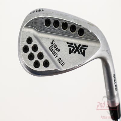 PXG 0311 Sugar Daddy Milled Chrome Wedge Lob LW 58° 9 Deg Bounce True Temper Dynamic Gold S400 Steel Stiff Right Handed 35.75in