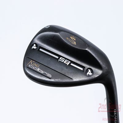 Cobra KING SB Black Wedge Lob LW 60° 8 Deg Bounce FST KBS Hi-Rev 2.0 Steel Stiff Right Handed 35.0in