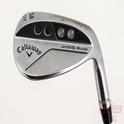 Callaway Jaws Raw Chrome Wedge Lob LW 58° 12 Deg Bounce X Grind Dynamic Gold Spinner TI Steel Wedge Flex Right Handed 35.0in